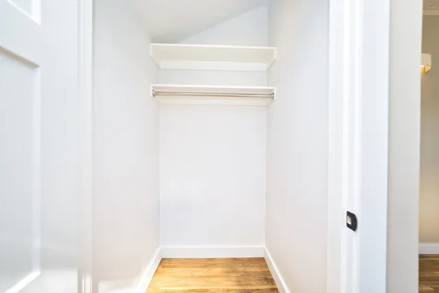 a view of a room with door