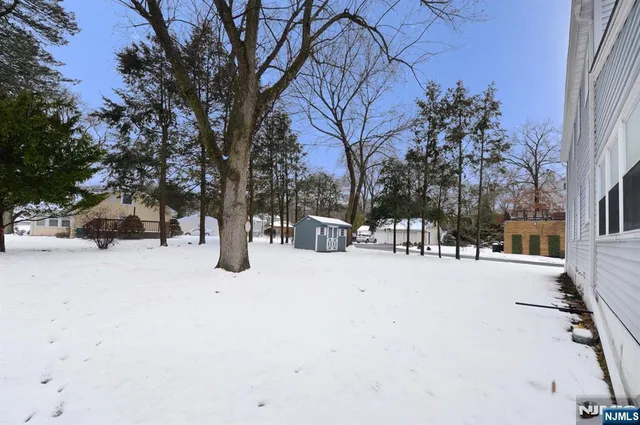 a street view covered with snow