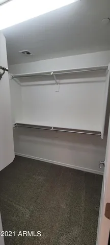 a close view of closet