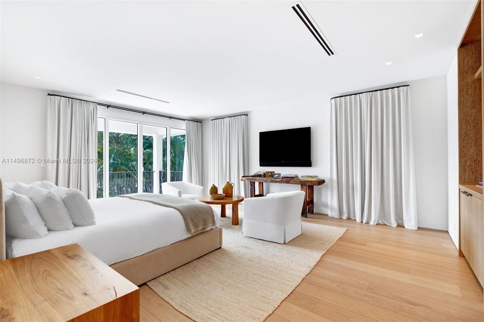 2770 Sunset Drive Miami Beach, FL 33140 - Photo 21 of 56 a bed room with a bed and a flat screen tv