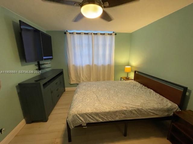 4500 North Federal Highway, Unit 102A Lighthouse Point, FL 33064 - Photo 17 of 37 a bedroom with a bed and a flat tv screen on dresser