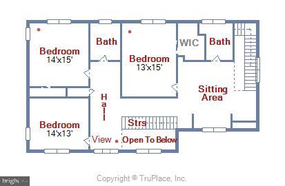 16026 Carroll Road Monkton, MD 21111 - Photo 83 of 85 House - Upper Level Floor Plan