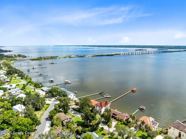 a view of a lake with a mountain in the background