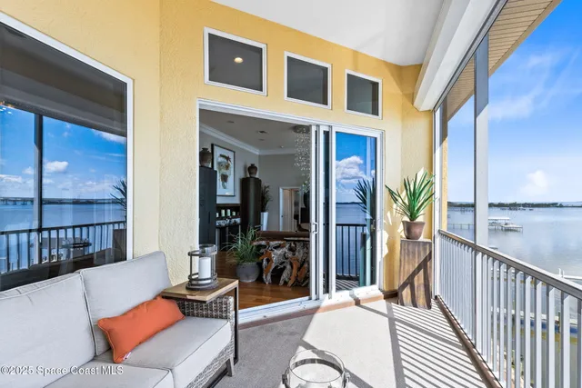 a outdoor living space with furniture