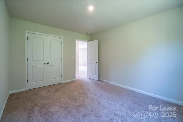 an empty room with an entryway