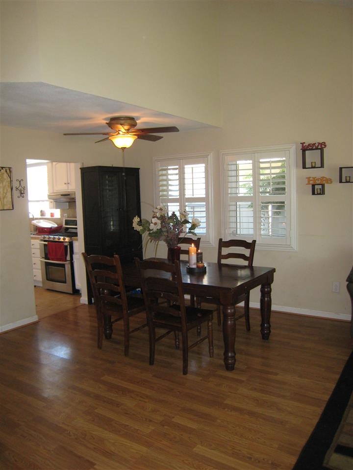 1418 Henshaw Road Oceanside, CA 92056 - Photo 2 of 25 Vaulted Ceilings in this Dining Room and Living Room combination.