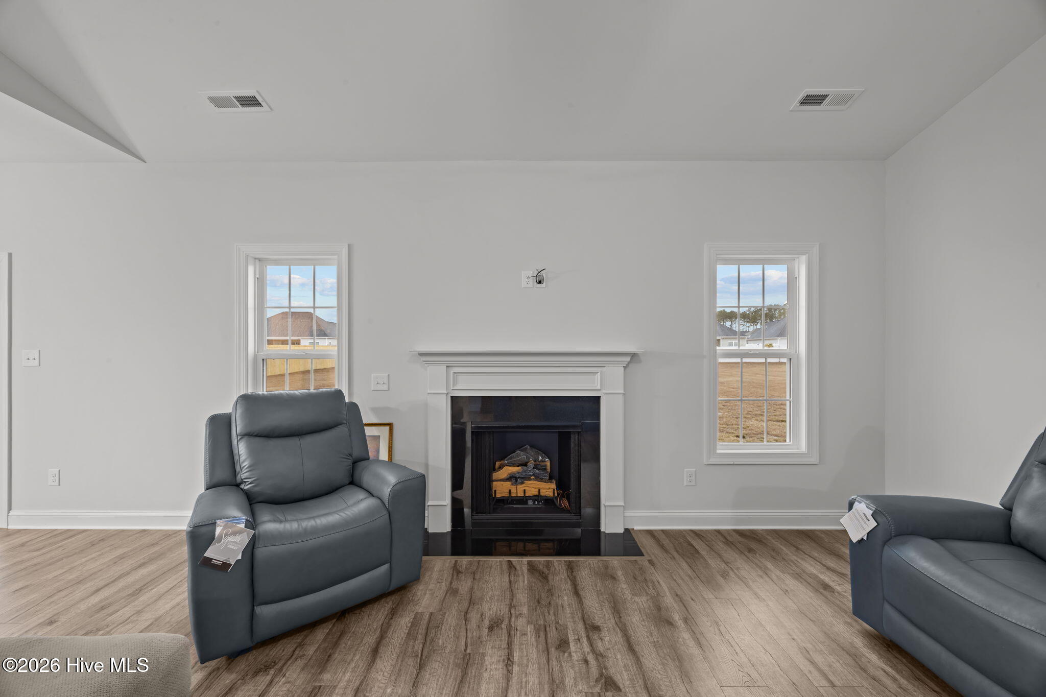 3002 Sharpnose Street New Bern, NC 28562 - Photo 8 of 53 Gas fireplace with mantel.