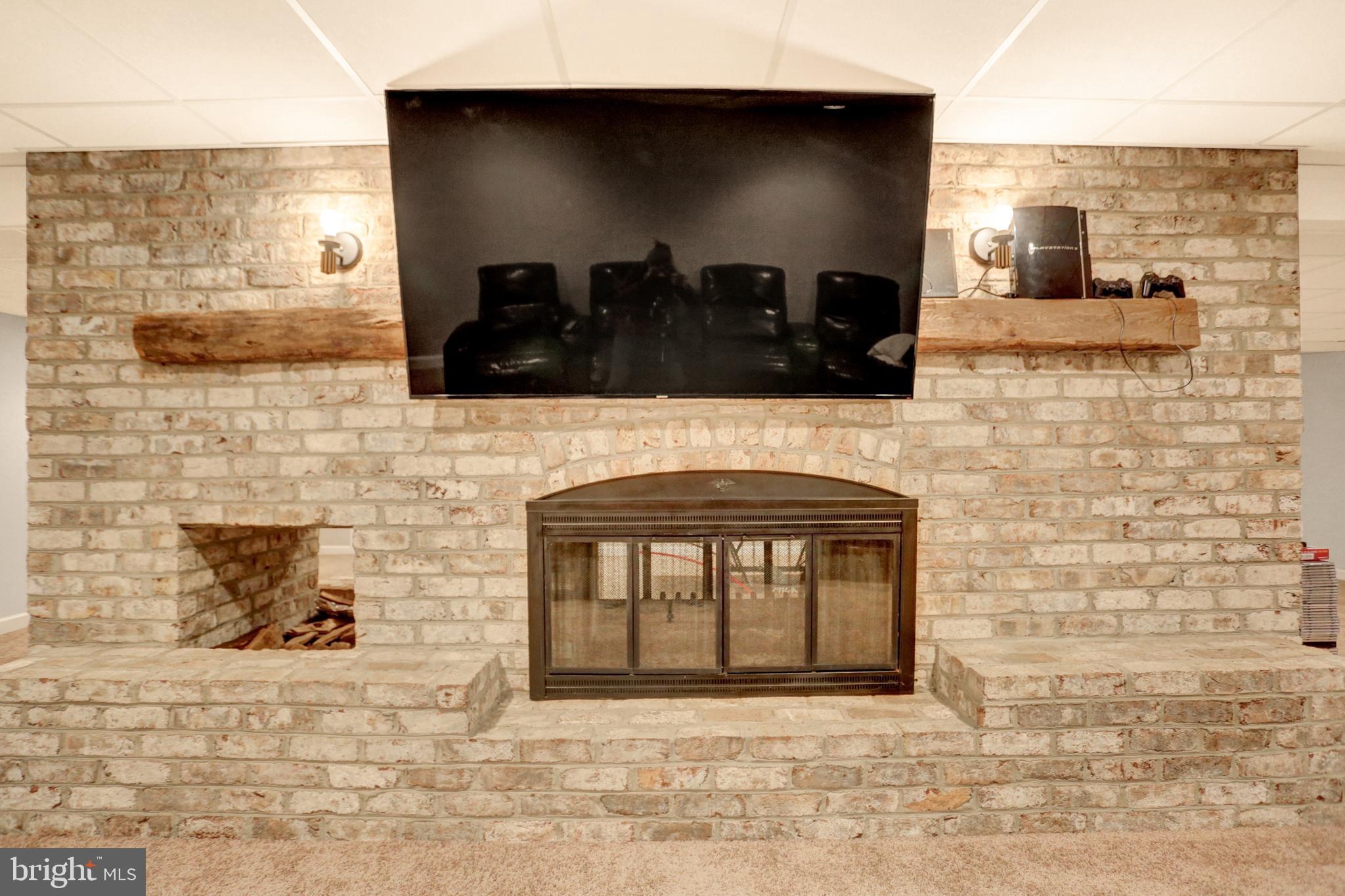 199 Ridge Hill Road Mechanicsburg, PA 17050 - Photo 29 of 36 Basement fireplace