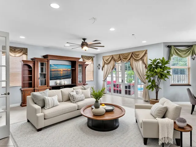 a view of a city from a terrace