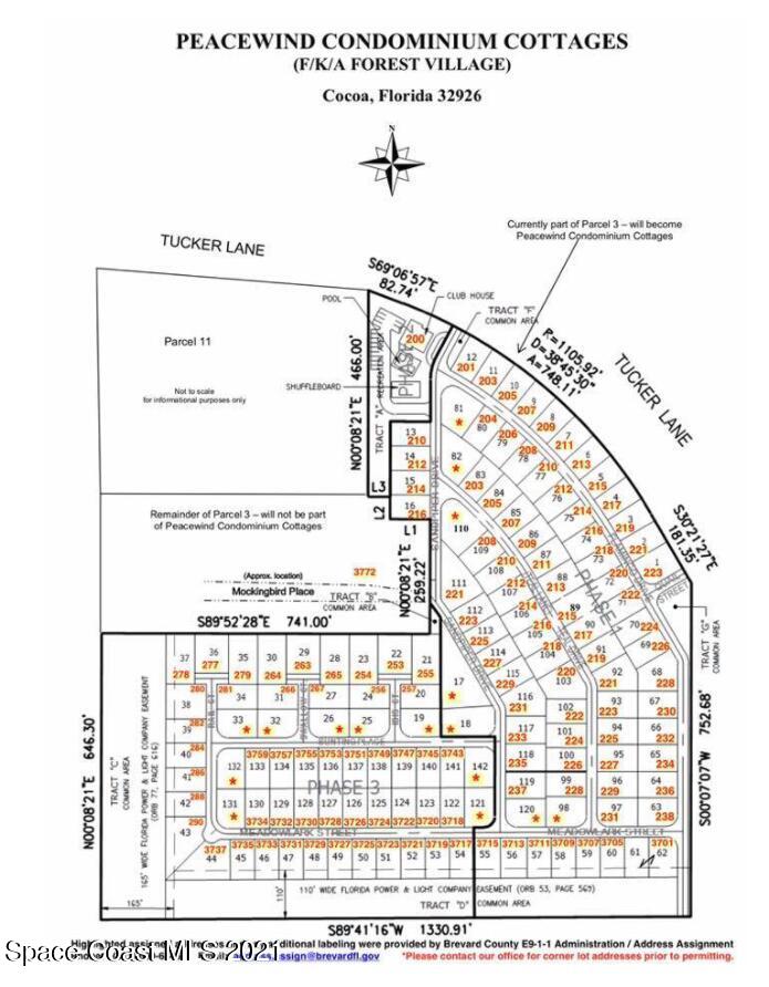 209 Flamingo Road Cocoa, FL 32926 - Photo 2 of 2 Peacewind Cottage Site Plan