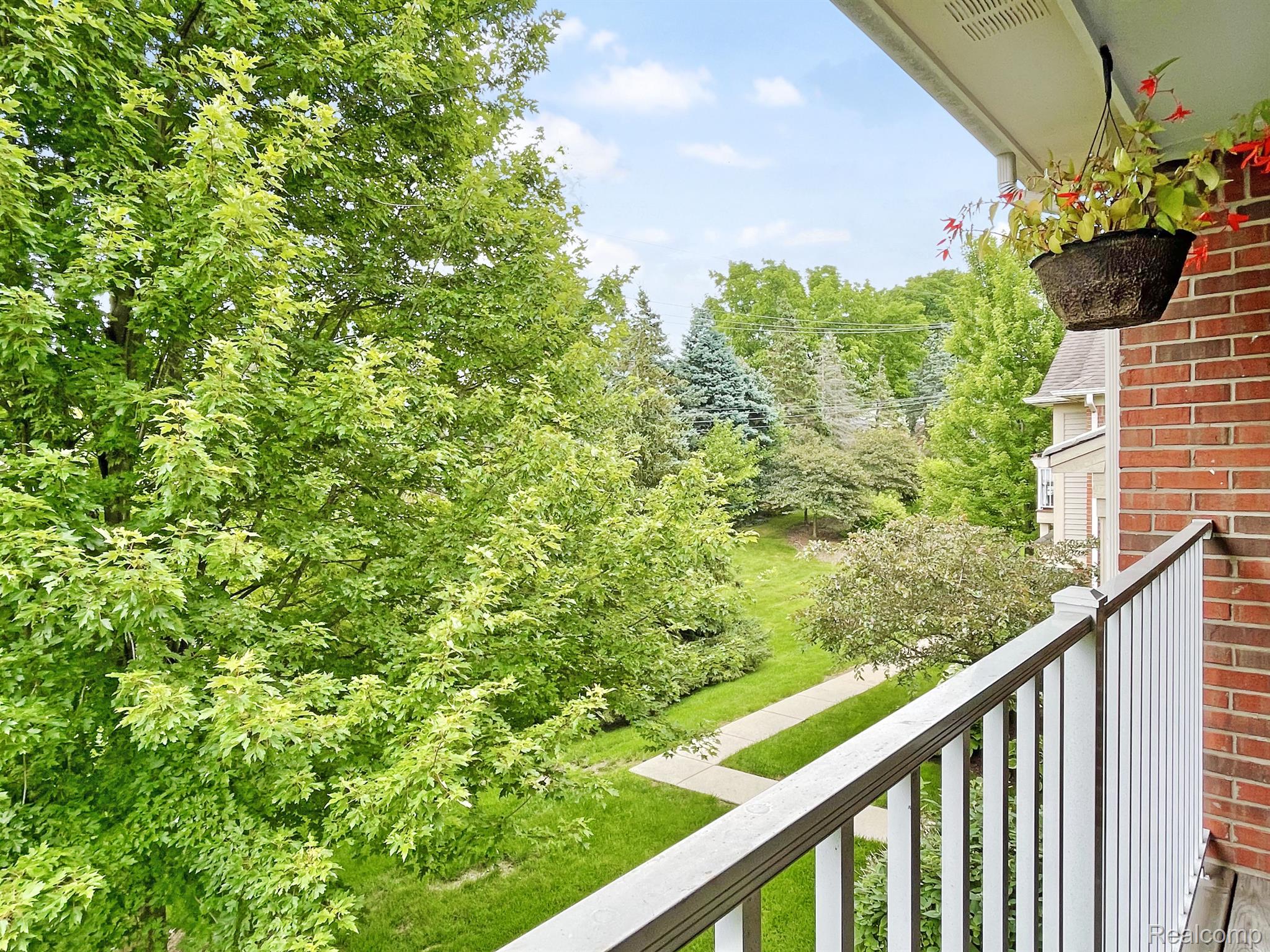 1916 Flagstone Circle, Unit 83 Rochester, MI 48307 - Photo 28 of 31 Peaceful view from balcony