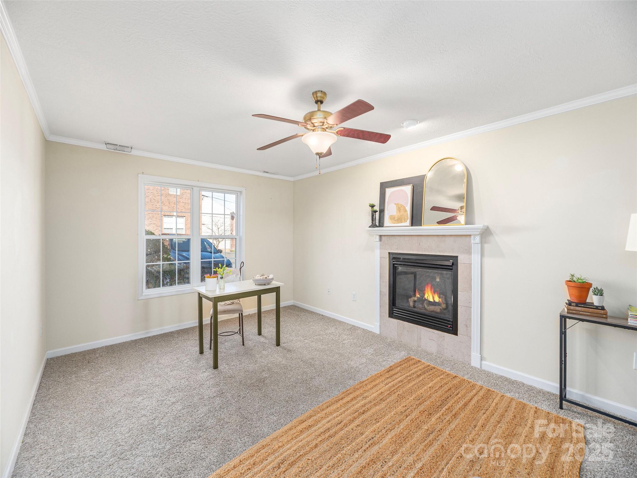 53 Vancott Court Clyde, NC 28721 - Photo 5 of 23 a living room with furniture and a fireplace