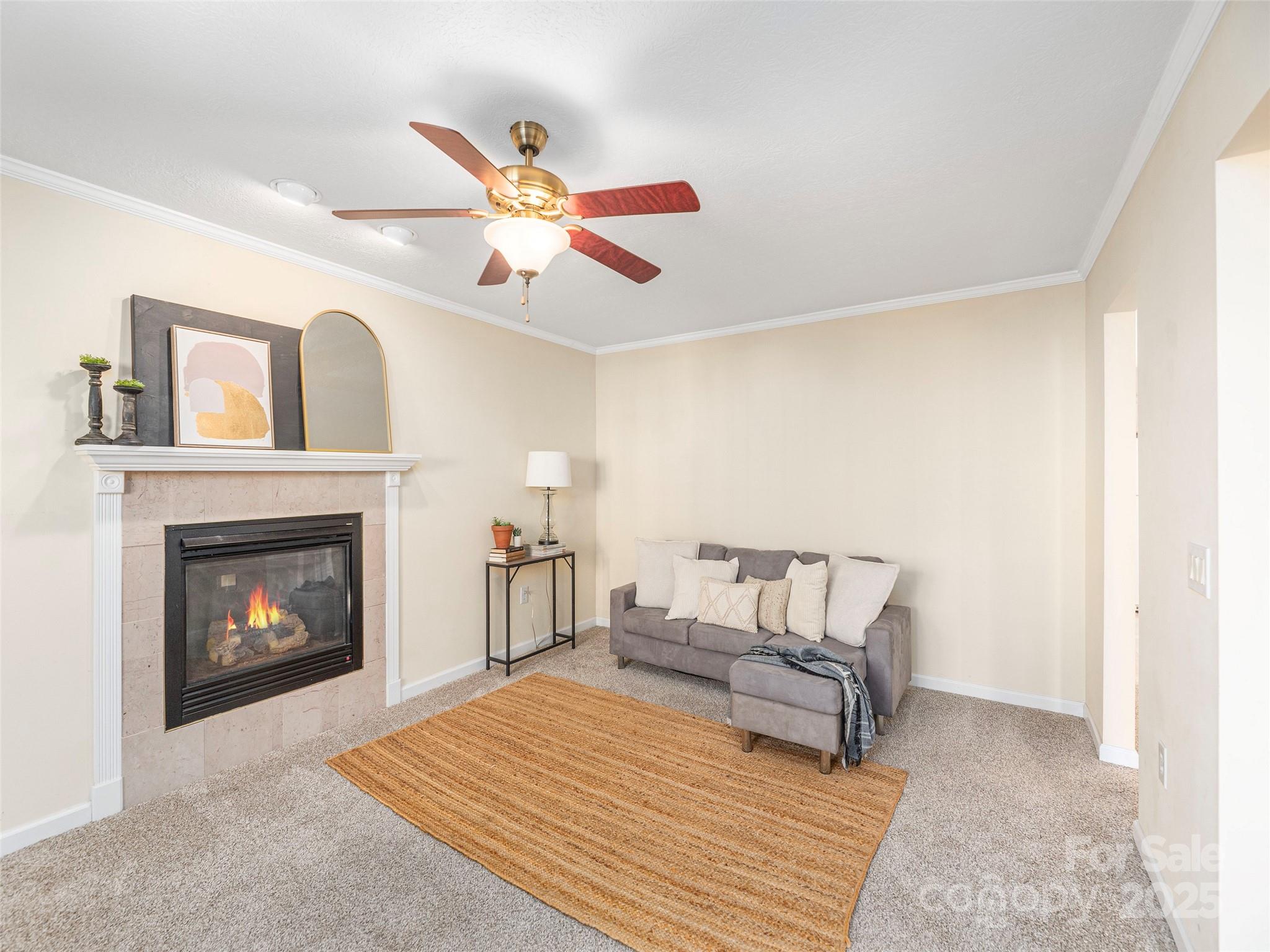 53 Vancott Court Clyde, NC 28721 - Photo 6 of 23 a living room with furniture and a fireplace