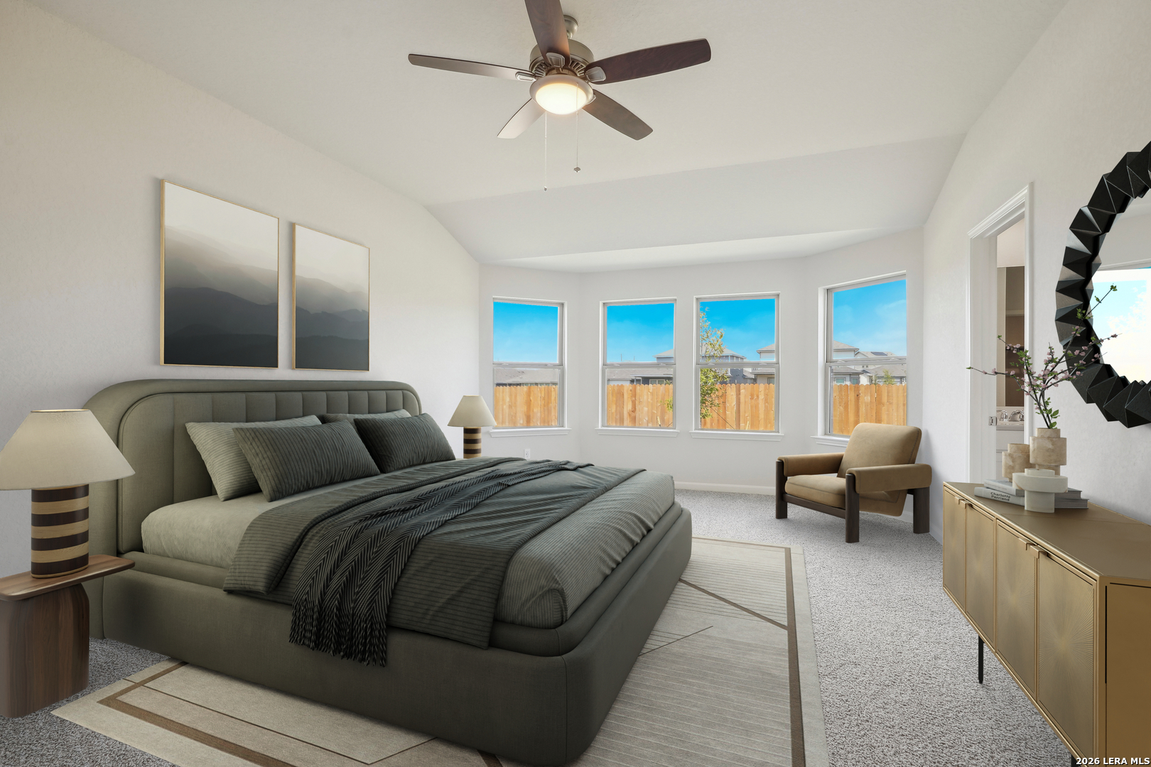 2902 Clemente Way Converse, TX 78109 - Photo 35 of 37 a bedroom with a balcony a bed and a couch