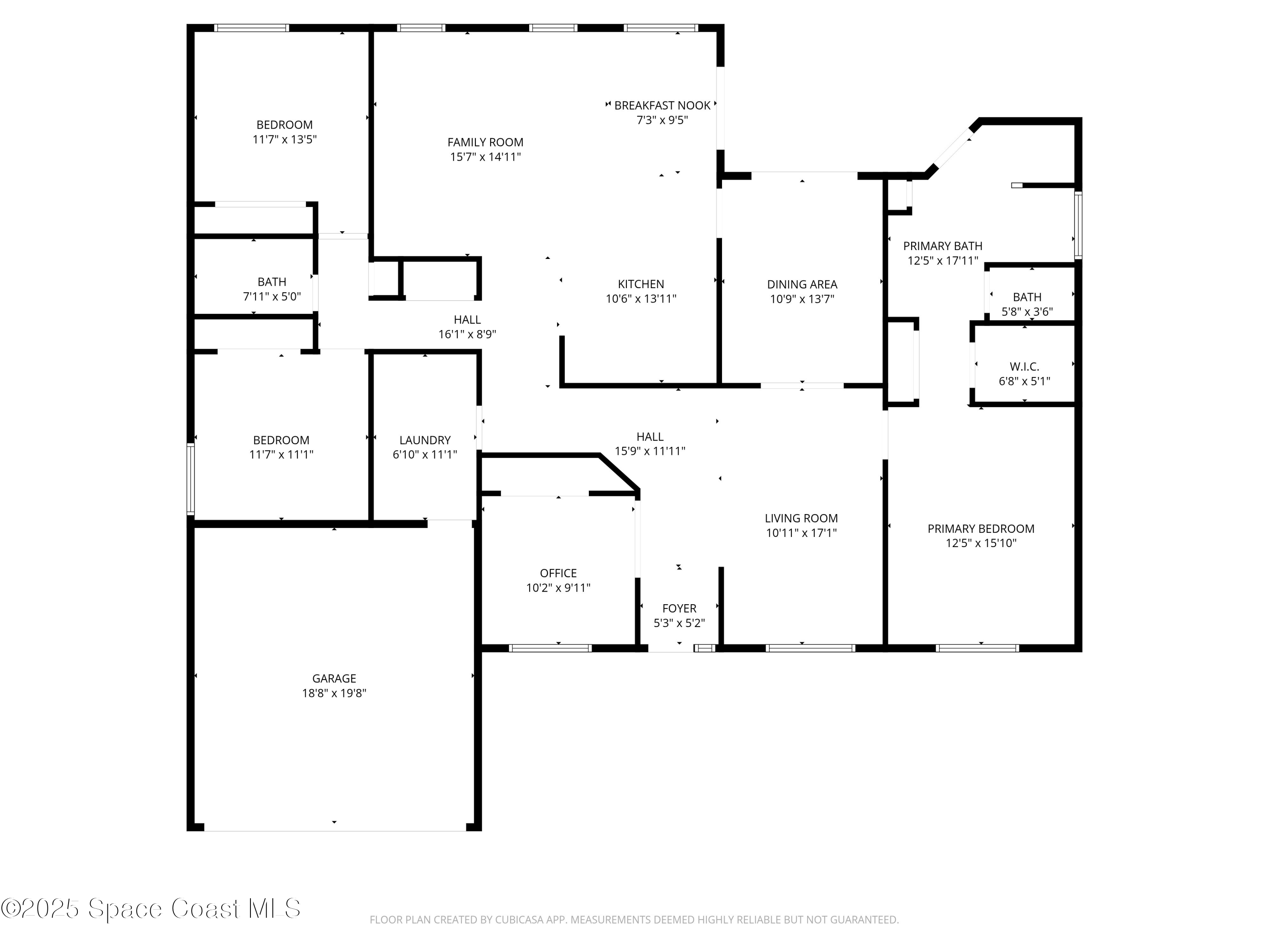 7368 Crepe Myrtle Court Cocoa, FL 32927 - Photo 49 of 50 a picture of floor plan