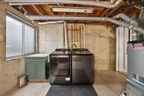 a view of storage and utility room