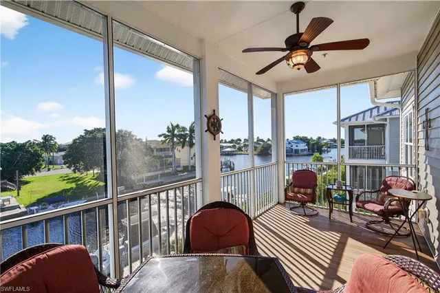 a outdoor view with a sitting space