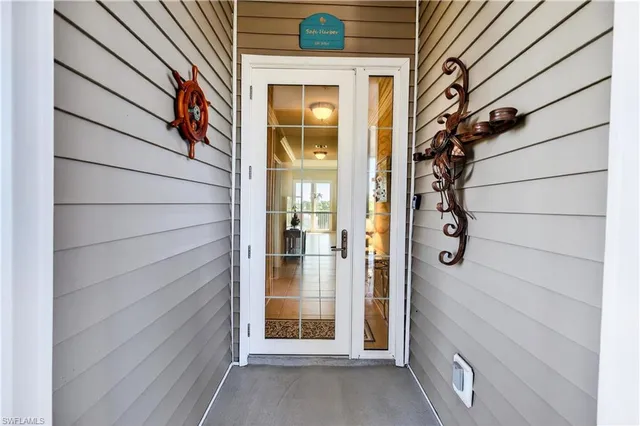 a view of front door