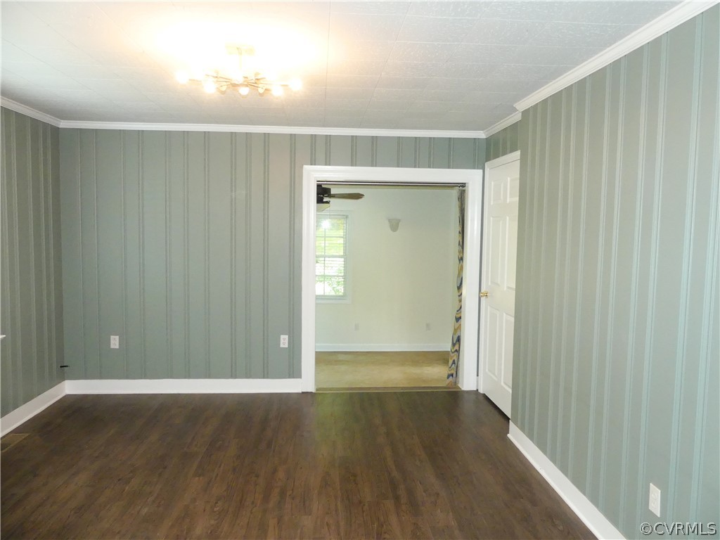 272 Germantown Road Keysville, VA 23947 - Photo 18 of 34 an empty room with wooden floor and closet