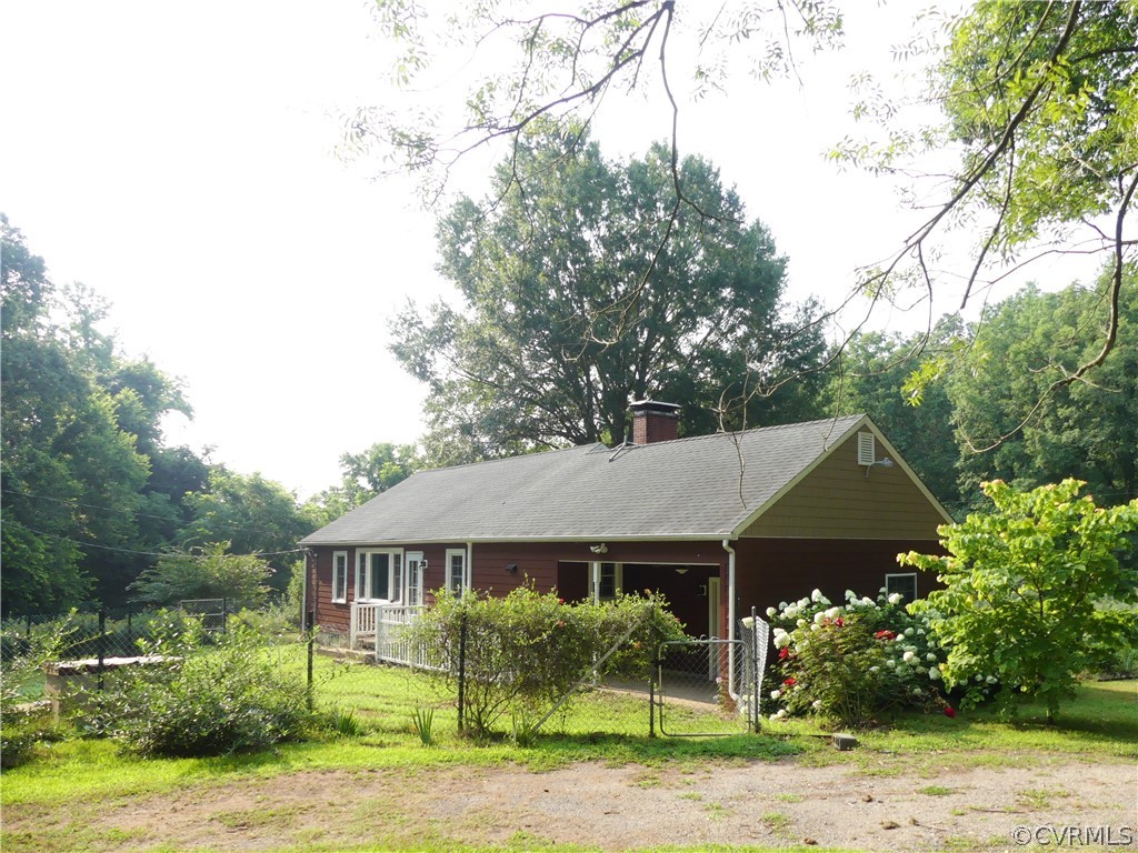 272 Germantown Road Keysville, VA 23947 - Photo 8 of 34 front view of house with potted plants