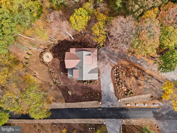 front view of a house with a trees