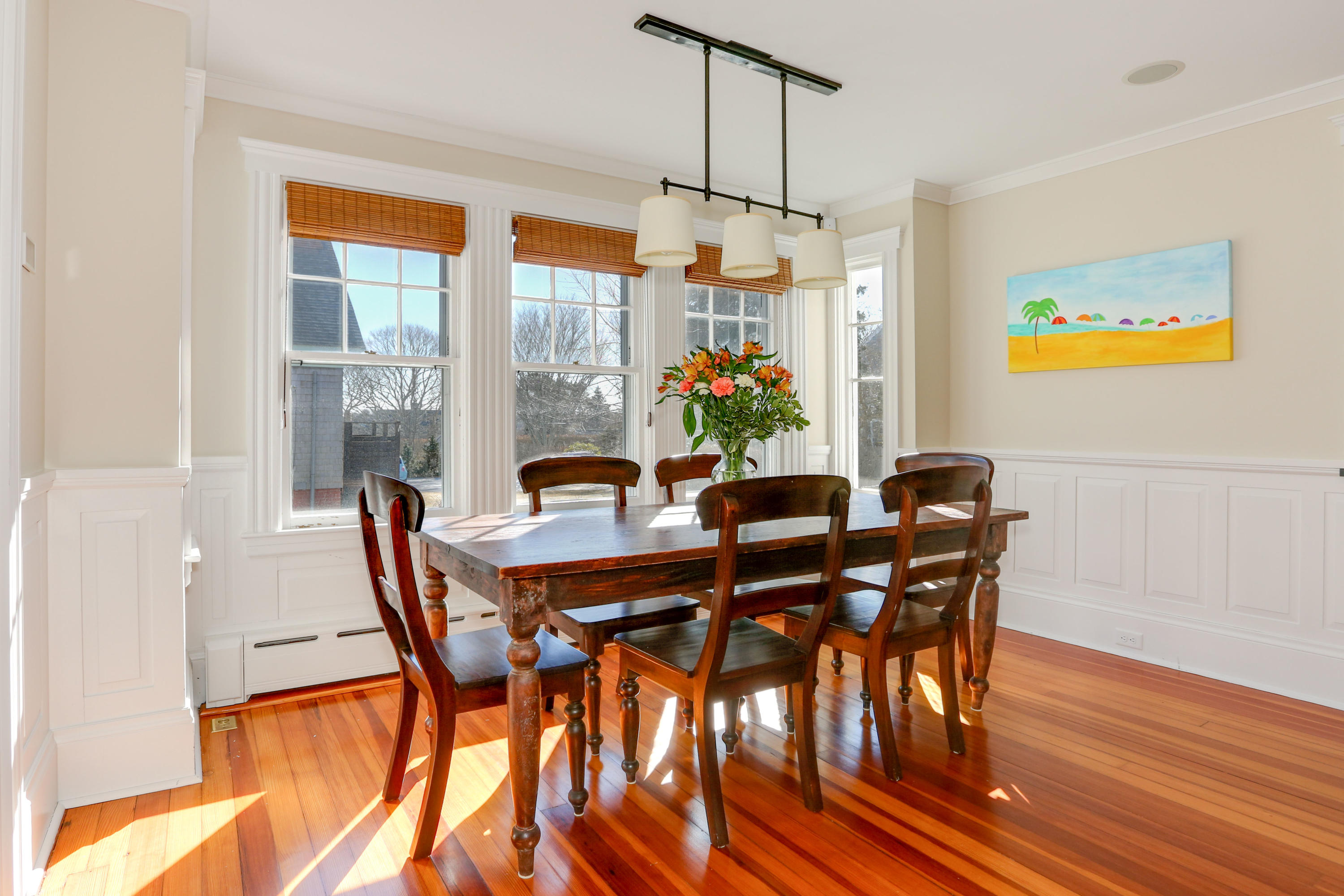 22 Mill Pond Road Chatham, MA 02633 - Photo 11 of 35 a view of a dining room with furniture window and outside view