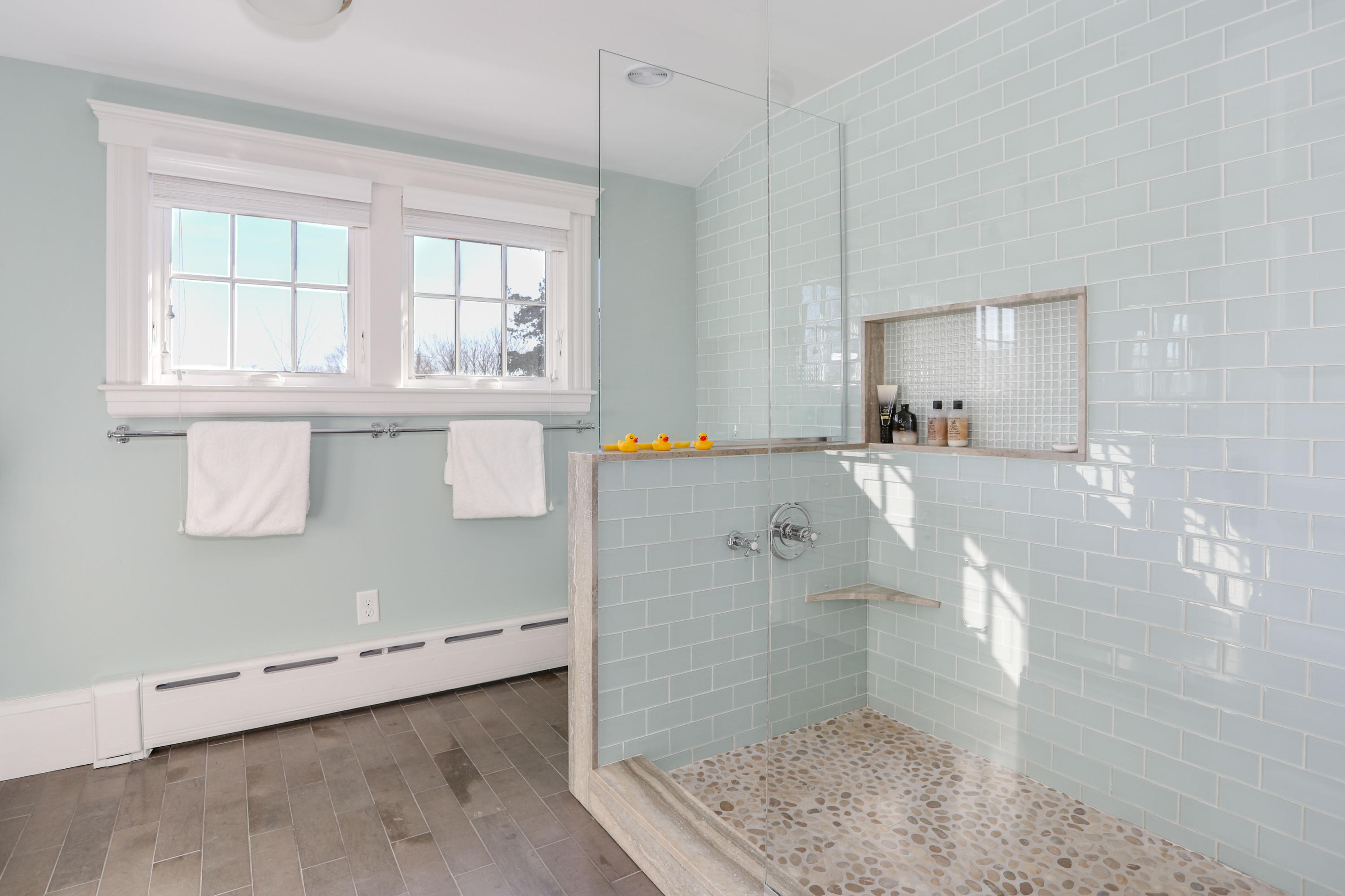 22 Mill Pond Road Chatham, MA 02633 - Photo 18 of 35 a bathroom with a sink and a shower