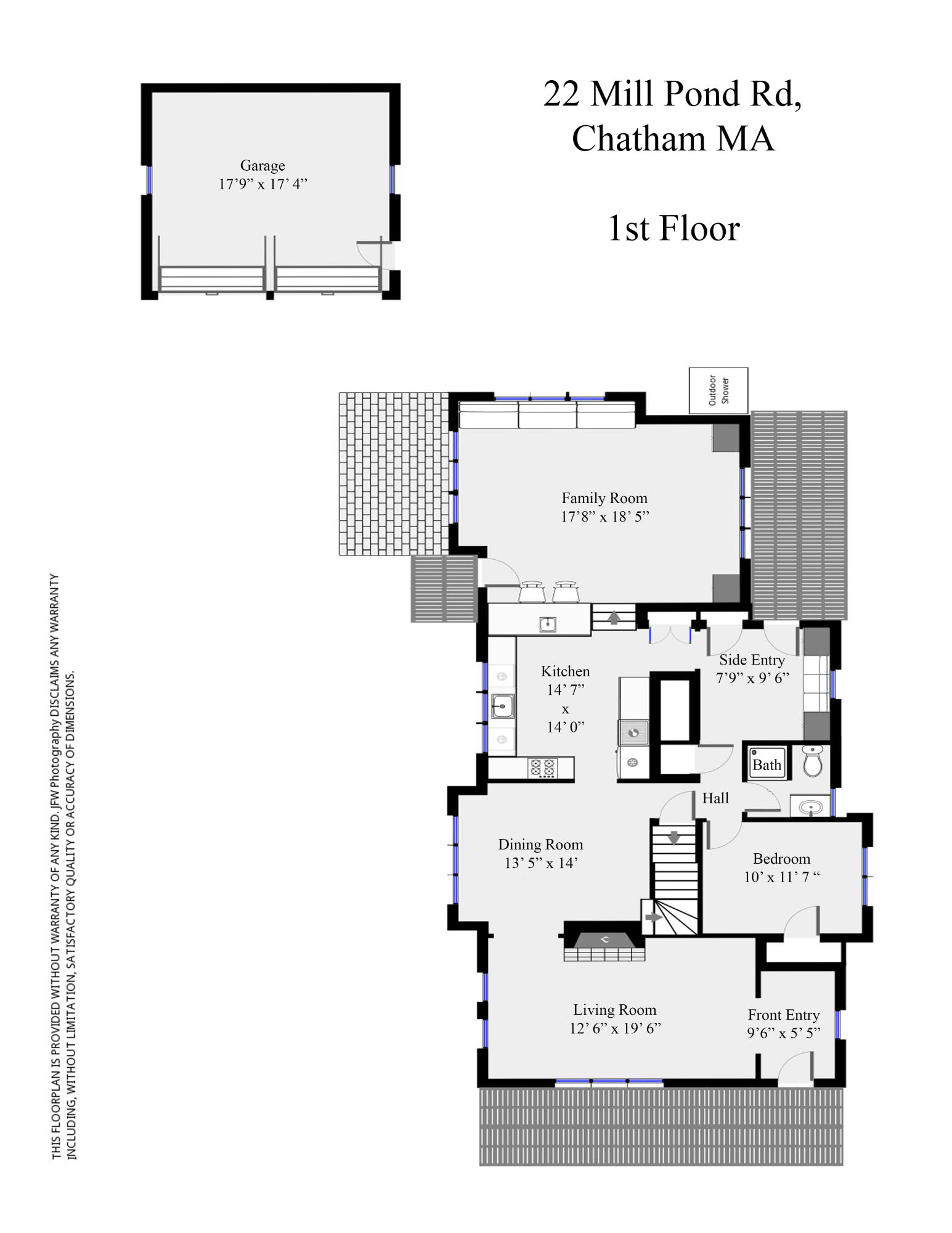 22 Mill Pond Road Chatham, MA 02633 - Photo 32 of 35 a picture of a floor plan