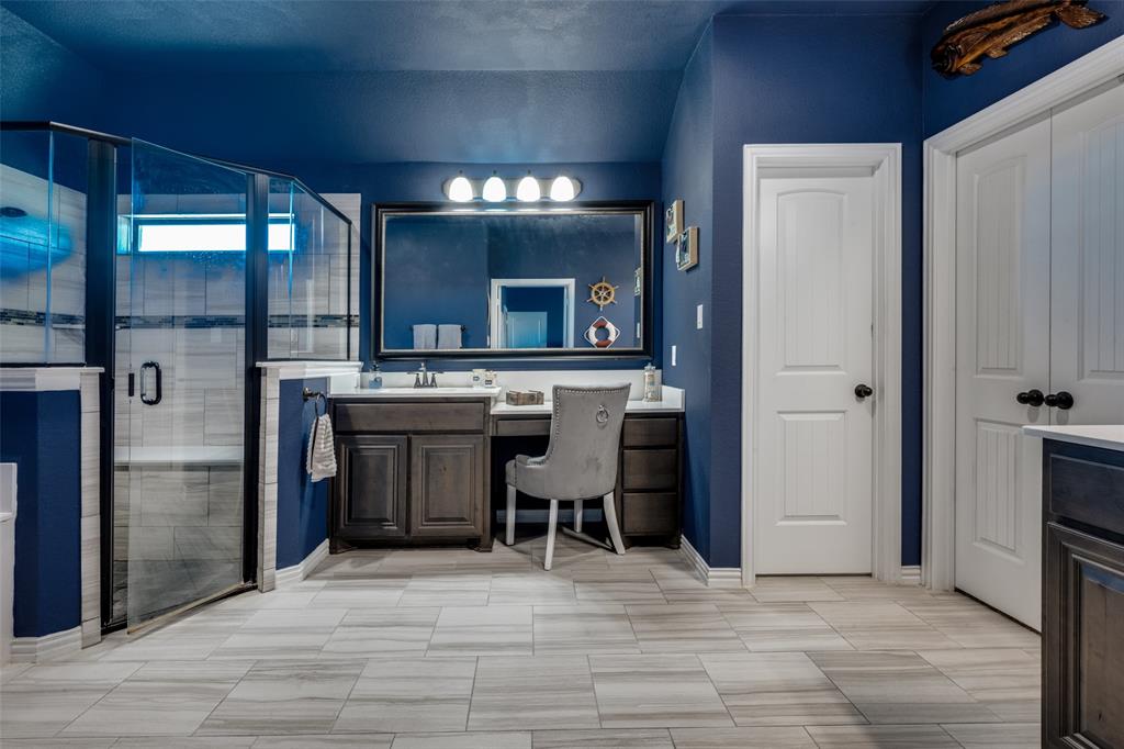 7417 Green Mesa Road Ponder, TX 76259 - Photo 23 of 39 a view of a kitchen with a sink and a refrigerator