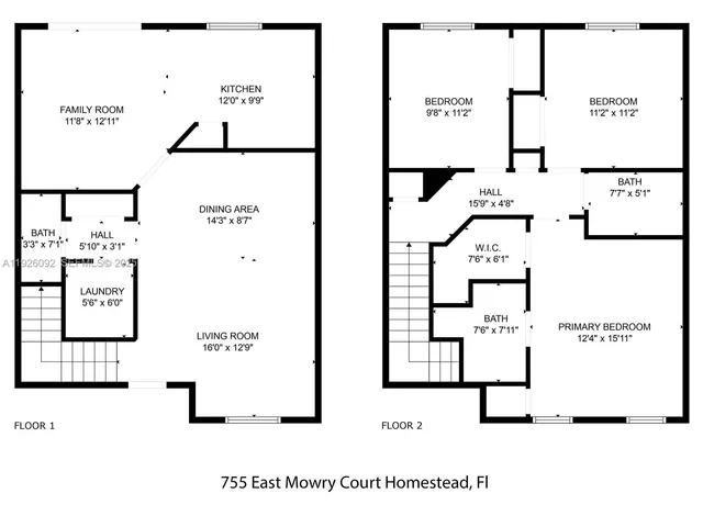 $335,000 | 755 East Mowry Court, Homestead, FL 33030