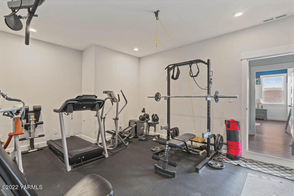 1058 East Road Bickleton, WA 99322 - Photo 30 of 39 a view of a room with gym equipment