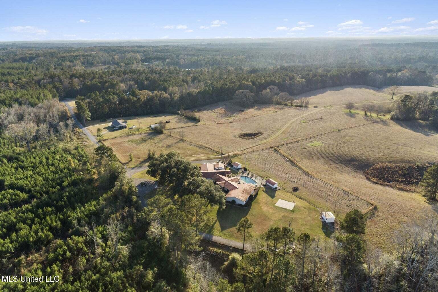113 Lucas Road Sumrall, MS 39482 - Photo 52 of 52 Drone Shot of Property and View