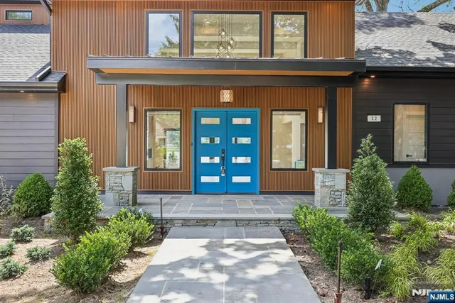 a front view of a house