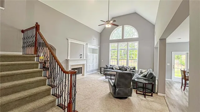 a dining table with chairs and wooden floor