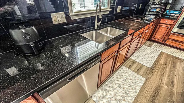 a view of an ocean from a yard