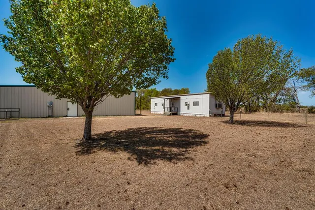 a white house that has a tree in front of it
