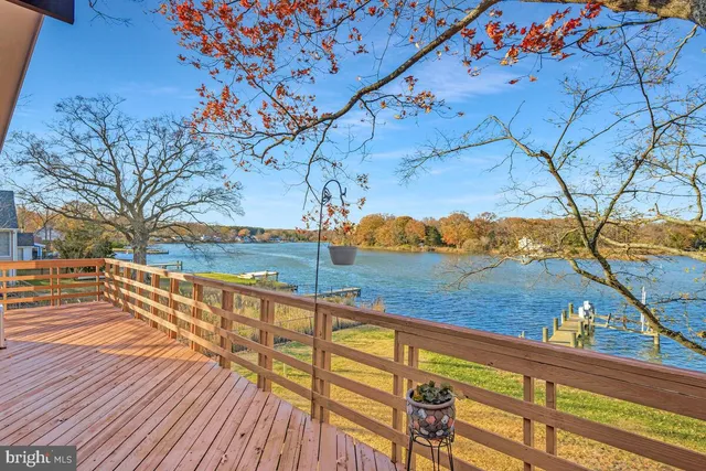 a view of outdoor space with wooden deck