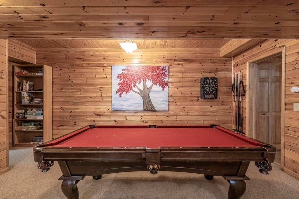 573 Hiawatha Trail Blue Ridge, GA 30513 - Photo 36 of 39 a room with pool table and windows