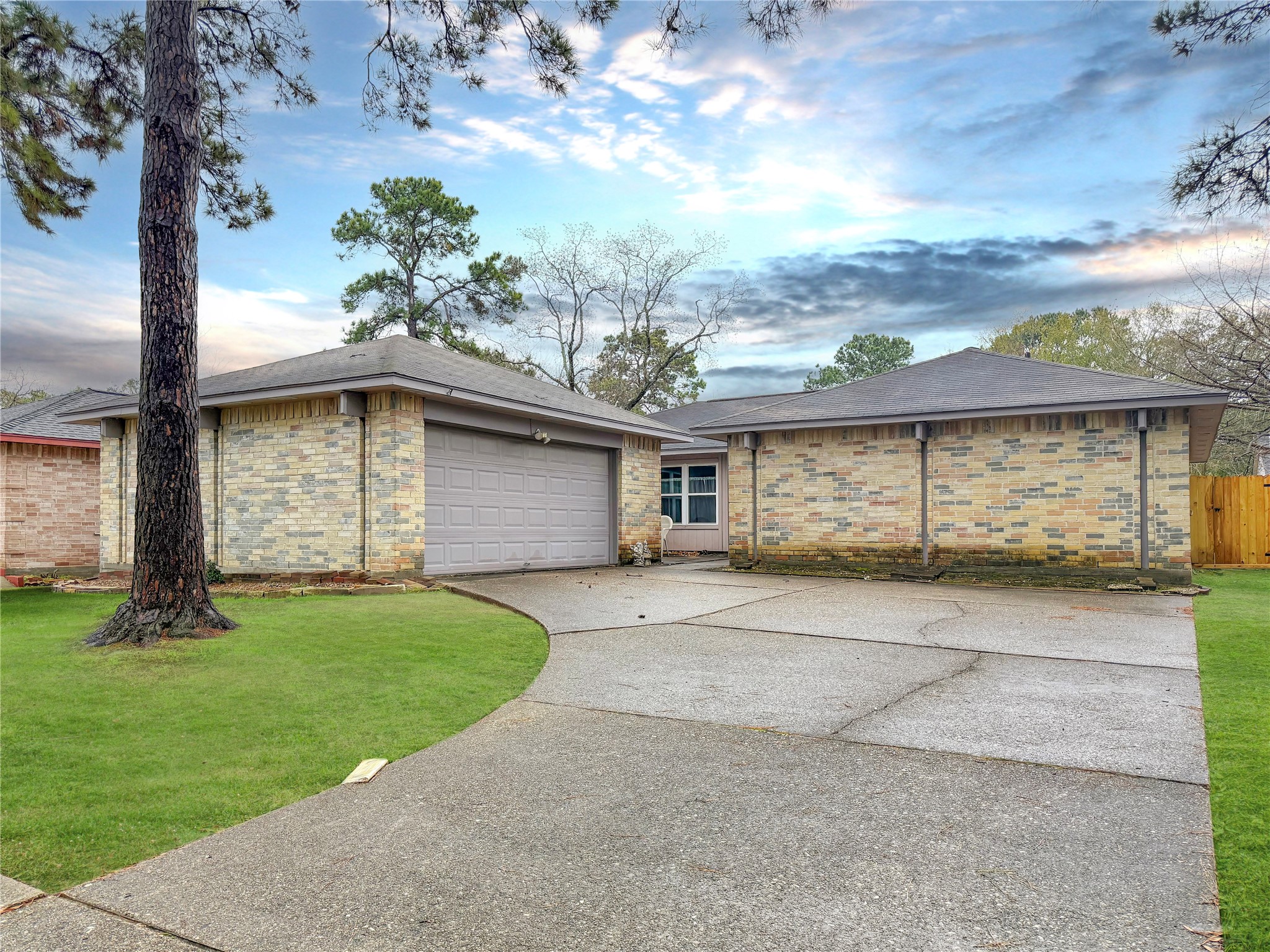 front view of house with a yard