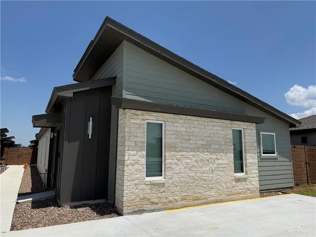 a front view of a house