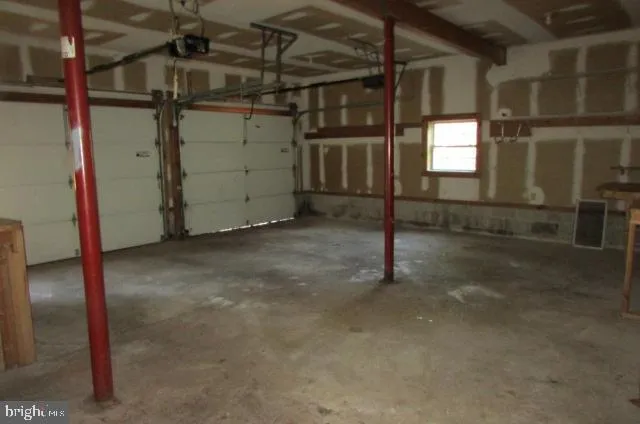 a view of a room with racks