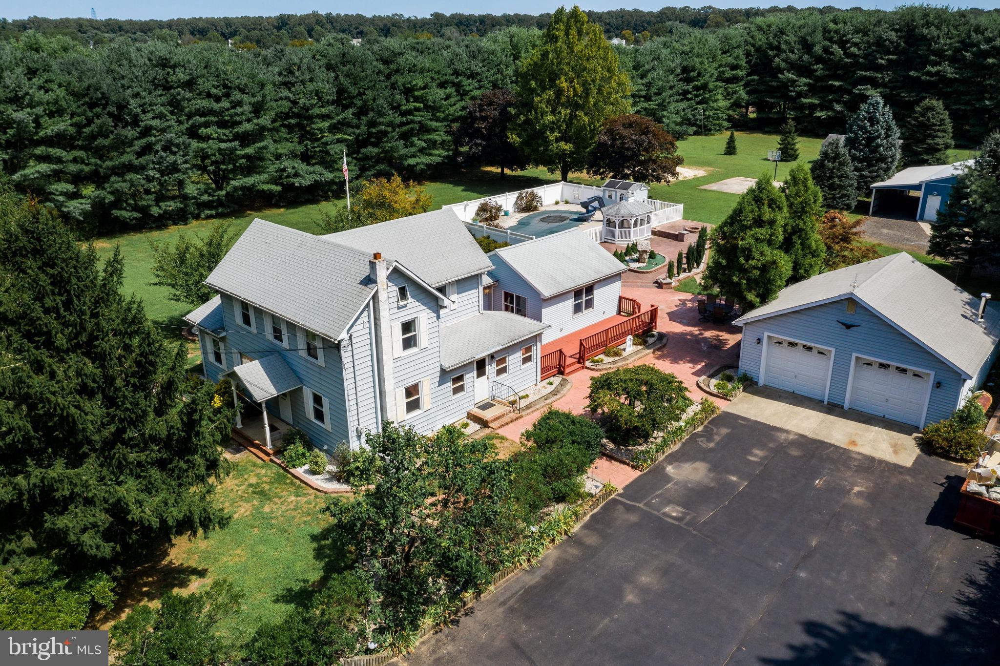 86 Hopkins Road New Egypt, NJ 08533 - Photo 2 of 37 an aerial view of a house with garden space and street view
