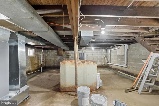 a view of a storage room