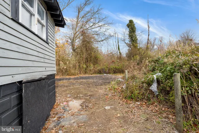 a backyard of a house