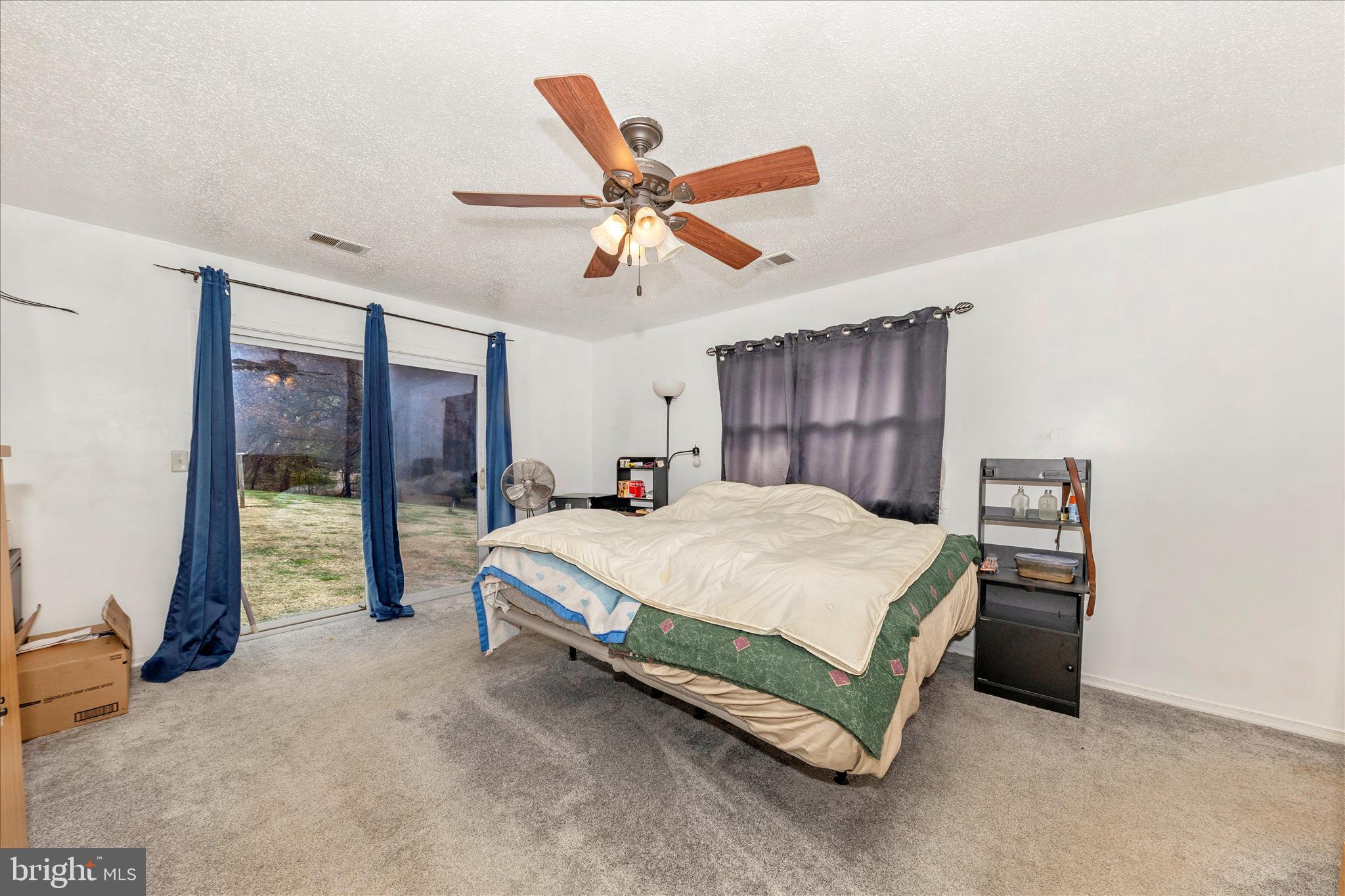 2915 Fry Road Jefferson, MD 21755 - Photo 20 of 66 a bed room with a bed and a ceiling fan