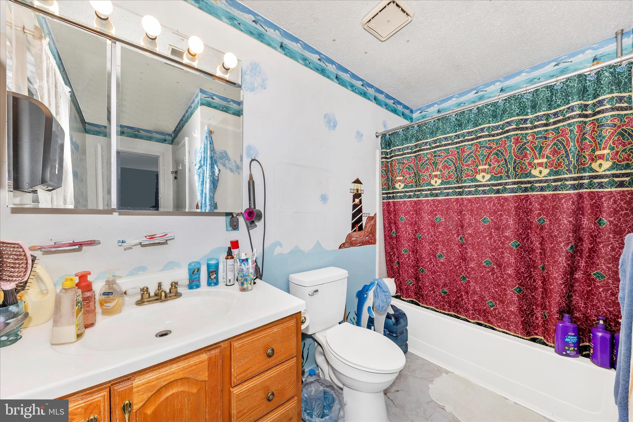 2915 Fry Road Jefferson, MD 21755 - Photo 22 of 66 a bathroom with a sink a toilet and shower curtain