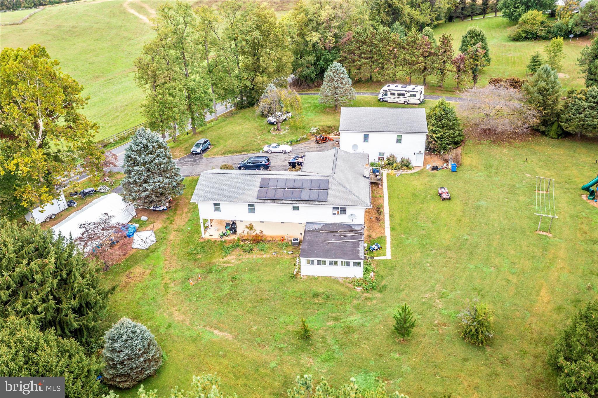 2915 Fry Road Jefferson, MD 21755 - Photo 48 of 66 a aerial view of residential houses with outdoor space and trees