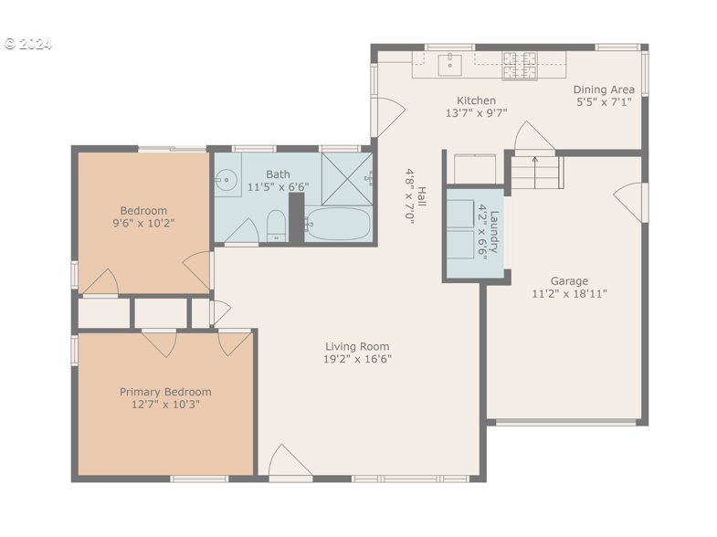 5205 Southwest Nebraska Street Portland, OR 97221 - Photo 27 of 27 Floor Plan