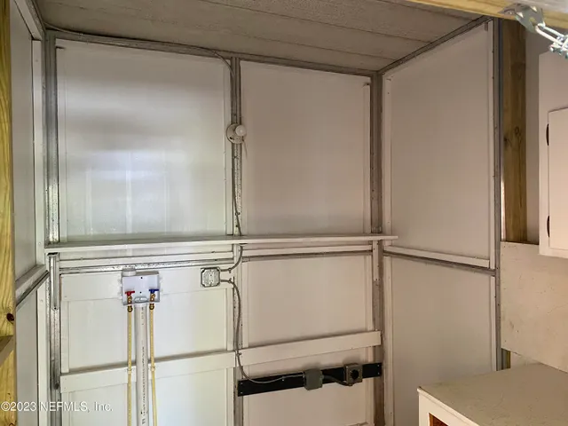 a view of a walk in closet