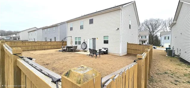 a view of outdoor space with seating